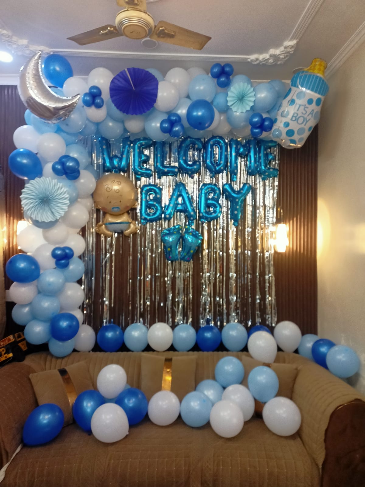 Welcome Baby Boy Teddy Bear Theme