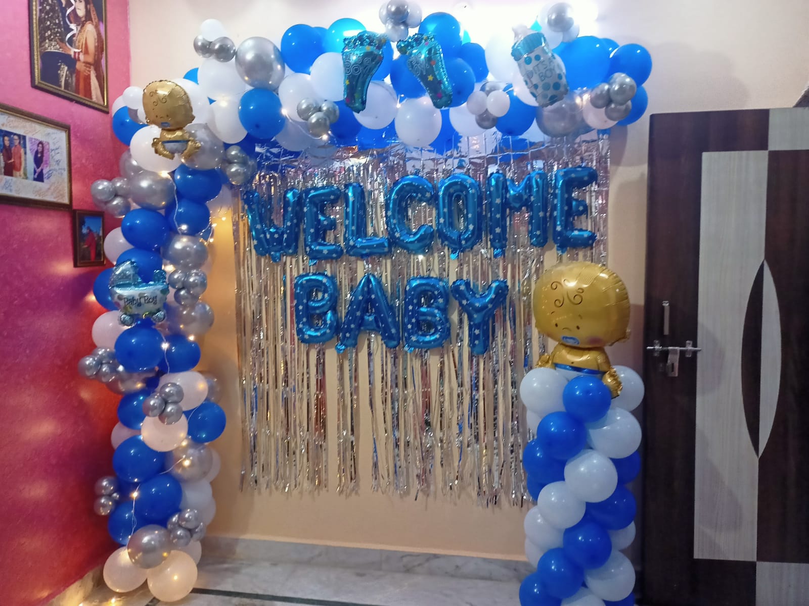 Welcome Baby Boy Teddy Bear Theme