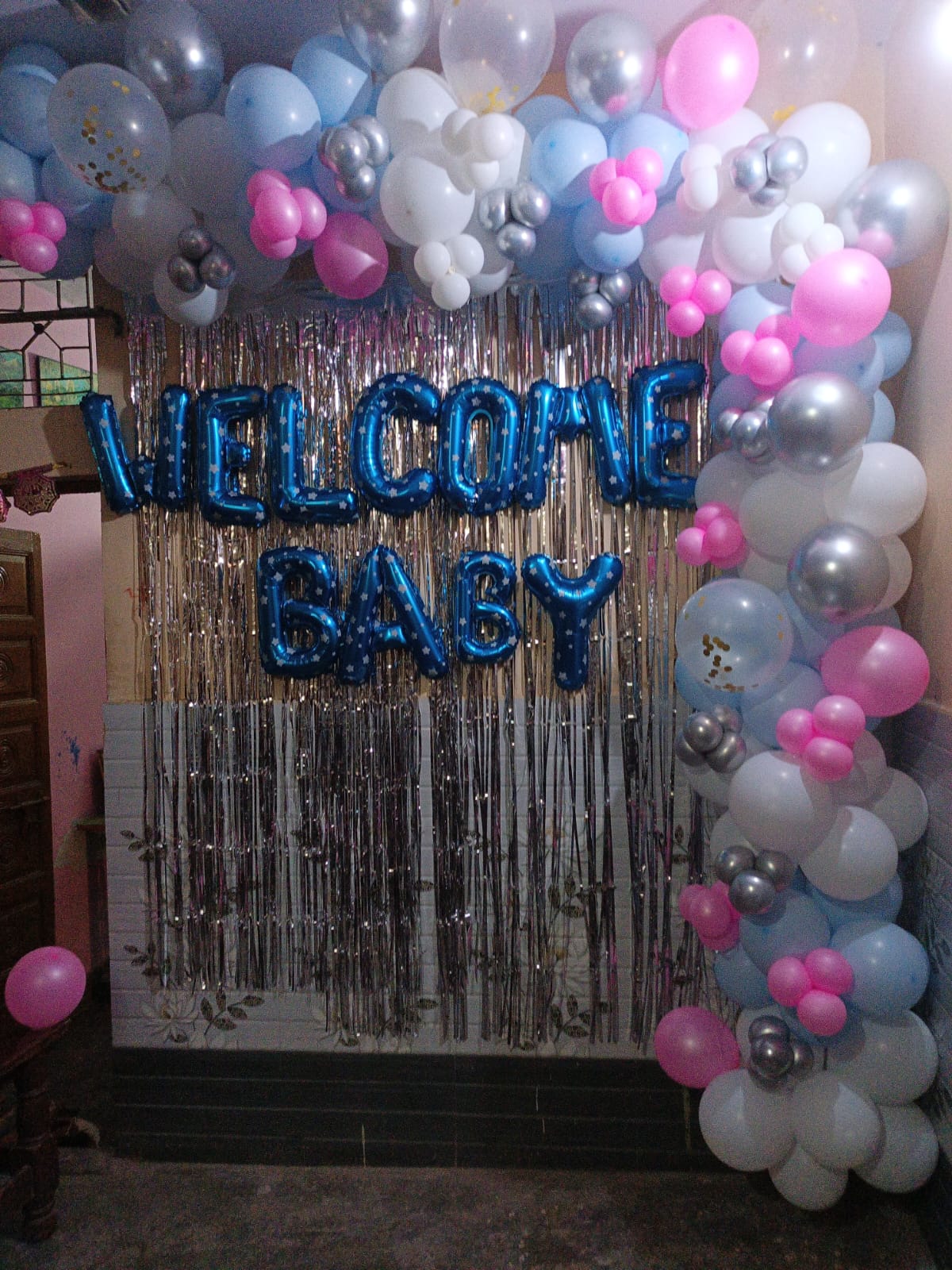 Welcome Baby Boy Teddy Bear Theme