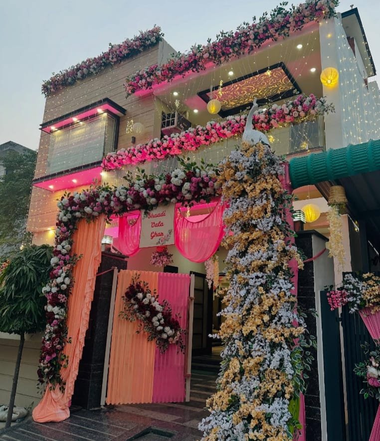 Entry Gate Flower Decor
